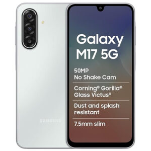 Home samsung galaxy m17e 5g mobile (blitz blue, 6gb ram, 128gb storage) | smoothest 120 hz refresh rate| monster 6000 mah battery | ip54 | 6 gen os upgrades | ai | gemini live | without charger